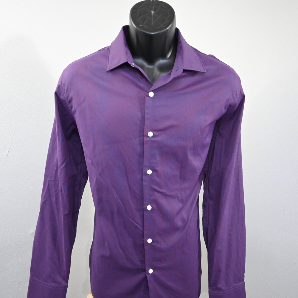 Bonobos Dress Shirt Plaid Slim Fit Nylon Stretch Long Sleeve Mens Size‎ Medium